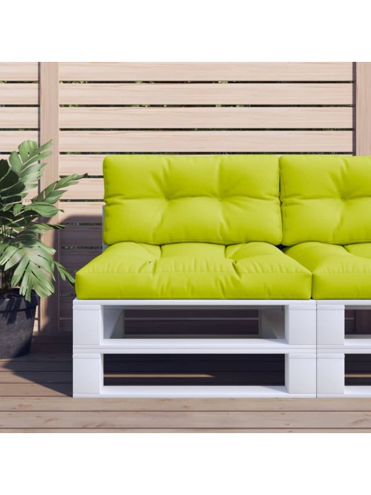 Poduška na palety jasně zelená 70 x 40 x 12 cm textil