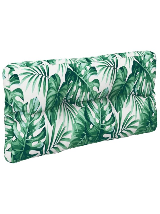 Poduška na palety vzor listů 70 x 40 x 12 cm textil