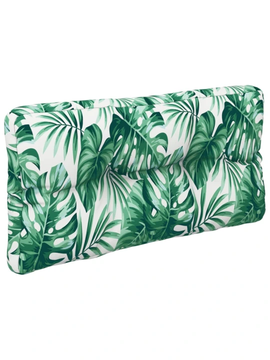 Poduška na palety vzor listů 70 x 40 x 12 cm textil