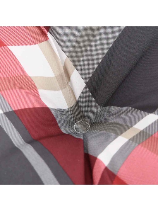Poduška na palety červená károvaná 70 x 40 x 12 cm textil