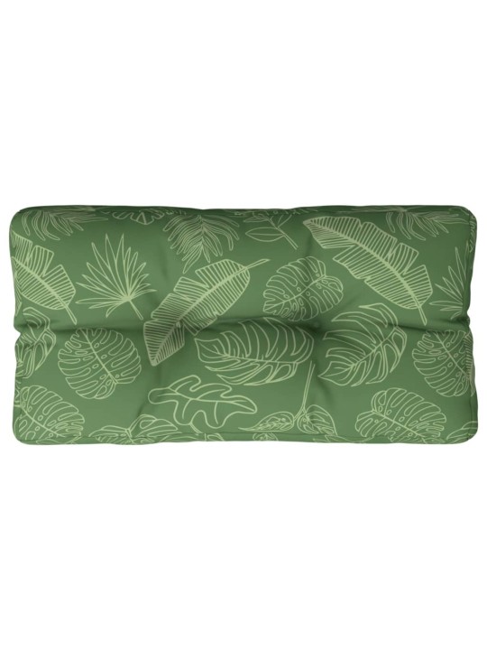 Poduška na palety vzor listů 70 x 40 x 12 cm textil