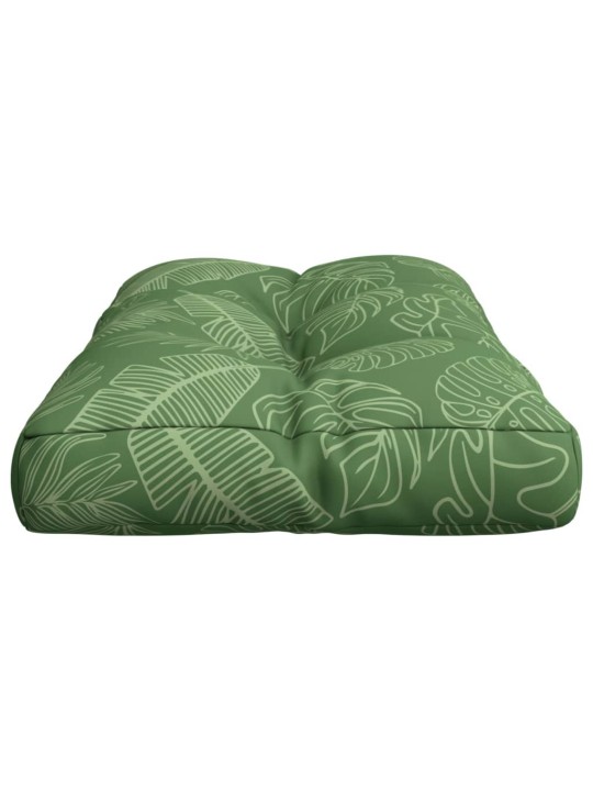 Poduška na palety vzor listů 70 x 40 x 12 cm textil