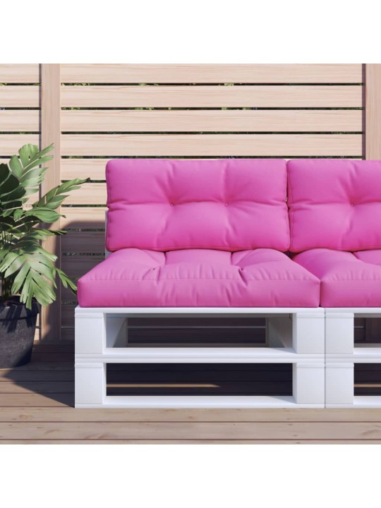 Poduška na palety růžová 70 x 40 x 12 cm textil