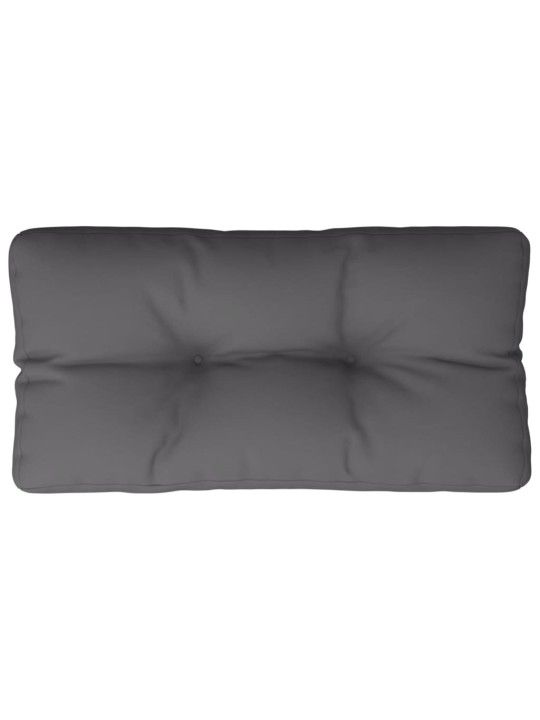 Poduška na palety antracitová 80 x 40 x 12 cm textil