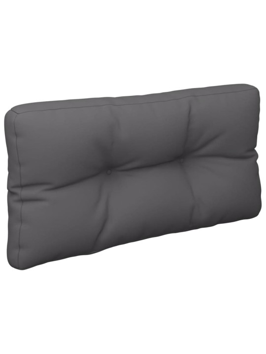 Poduška na palety antracitová 80 x 40 x 12 cm textil