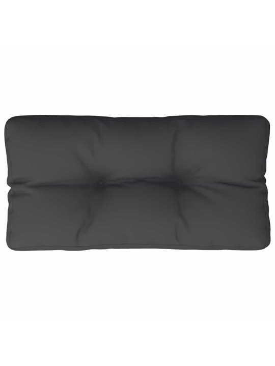 Poduška na palety černá 80 x 40 x 12 cm textil