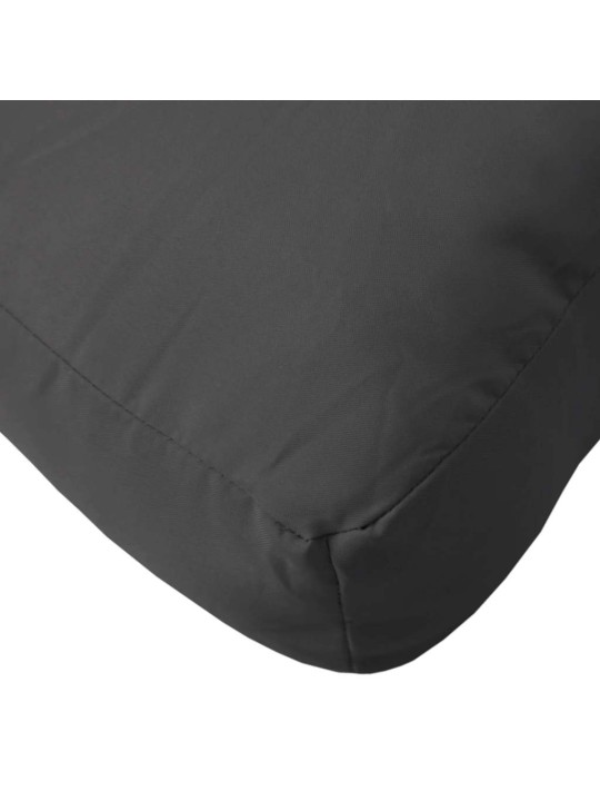 Poduška na palety černá 80 x 40 x 12 cm textil