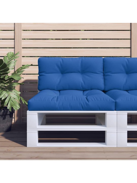 Poduška na palety královsky modrá 80 x 40 x 12 cm textil