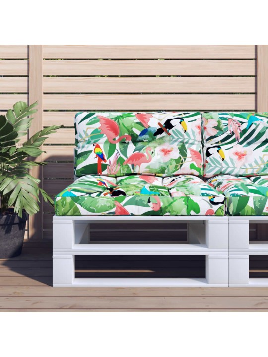 Poduška na palety vícebarevná 80 x 40 x 12 cm textil