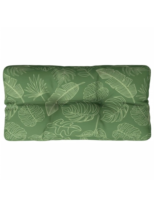 Poduška na palety vzor listů 80 x 40 x 12 cm textil