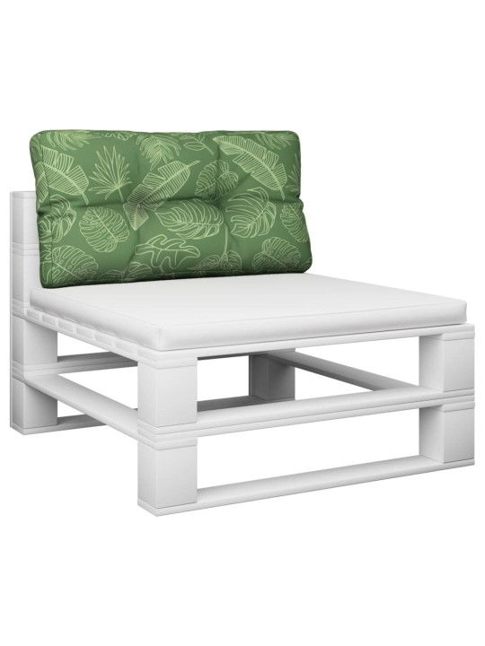 Poduška na palety vzor listů 80 x 40 x 12 cm textil