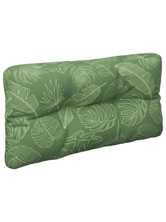Poduška na palety vzor listů 80 x 40 x 12 cm textil