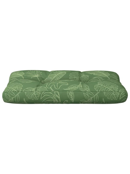 Poduška na palety vzor listů 80 x 40 x 12 cm textil