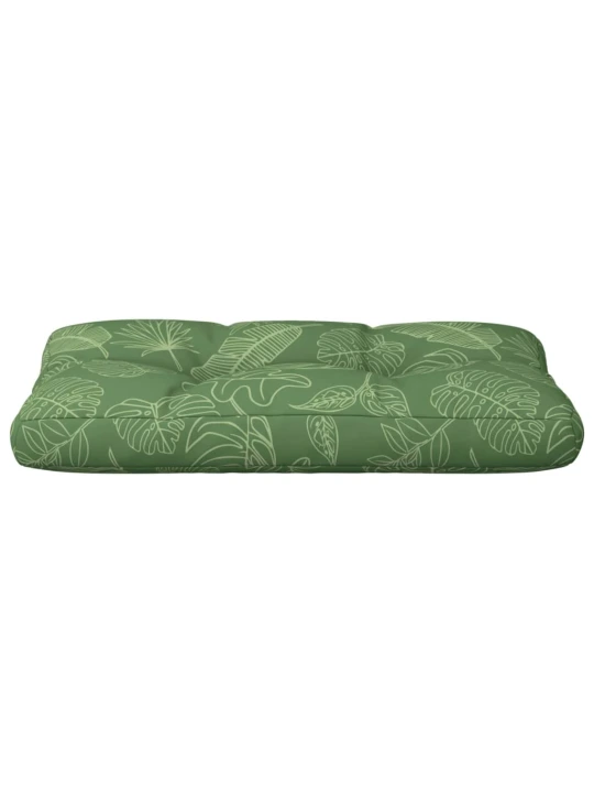 Poduška na palety vzor listů 80 x 40 x 12 cm textil