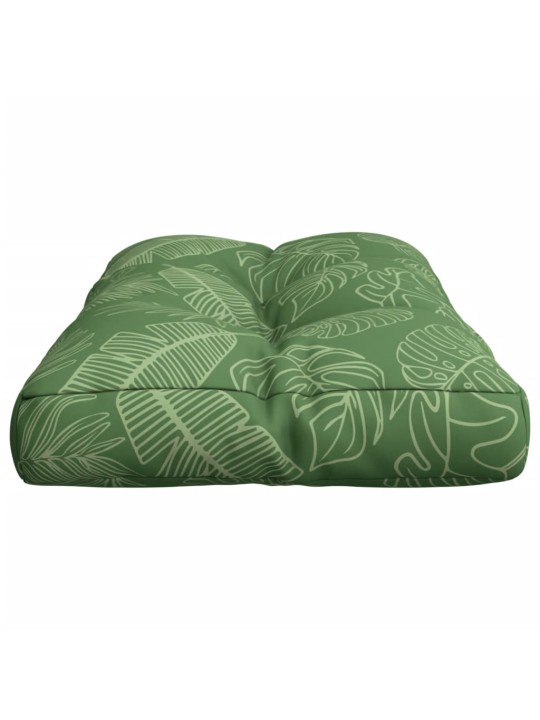 Poduška na palety vzor listů 80 x 40 x 12 cm textil