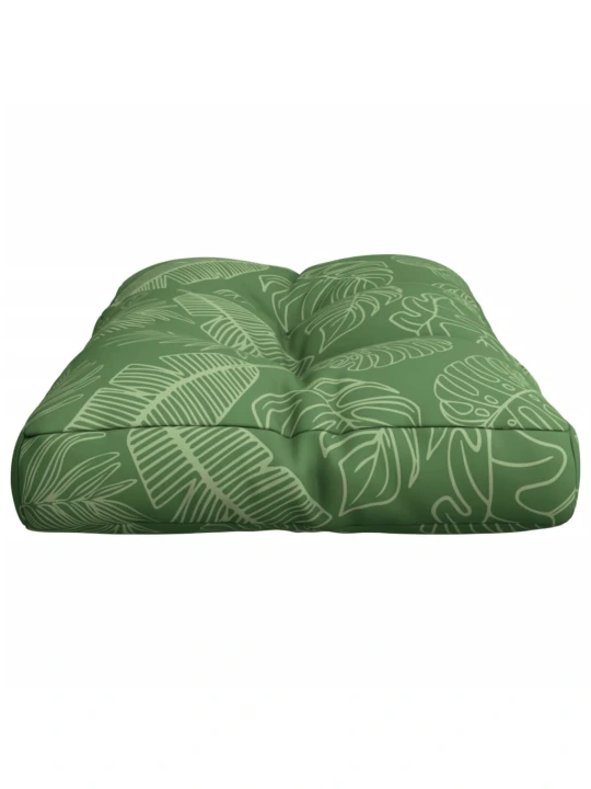 Poduška na palety vzor listů 80 x 40 x 12 cm textil