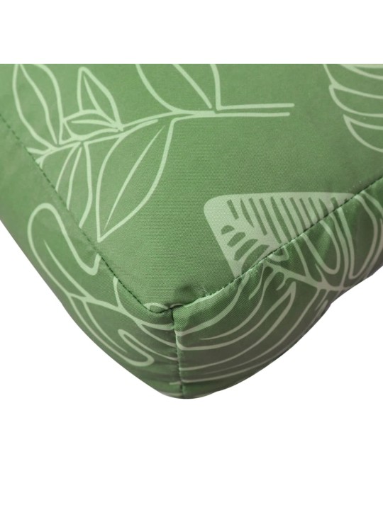 Poduška na palety vzor listů 80 x 40 x 12 cm textil