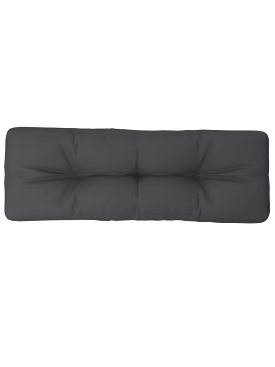 Poduška na palety antracitová 120 x 40 x 12 cm textil