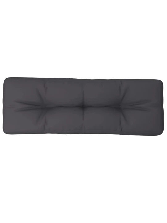Poduška na palety antracitová 120 x 40 x 12 cm textil