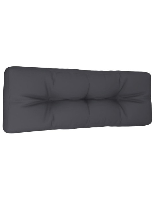 Poduška na palety antracitová 120 x 40 x 12 cm textil
