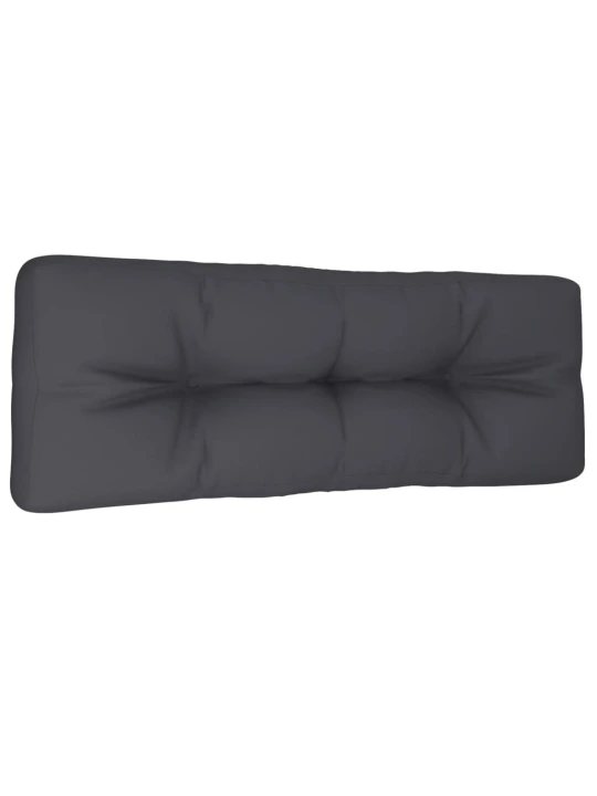 Poduška na palety antracitová 120 x 40 x 12 cm textil