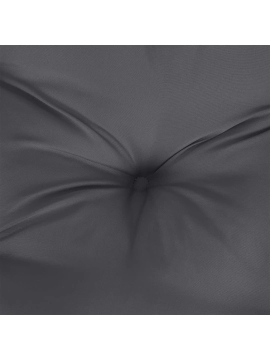 Poduška na palety antracitová 120 x 40 x 12 cm textil