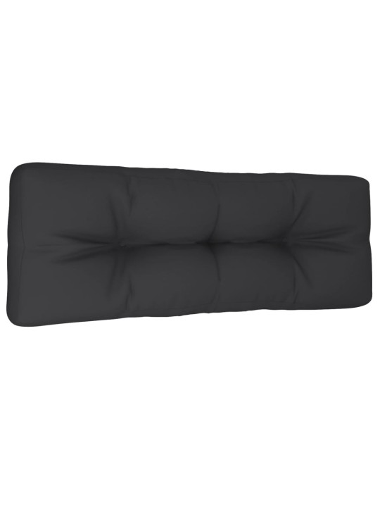 Poduška na palety černá 120 x 40 x 12 cm textil