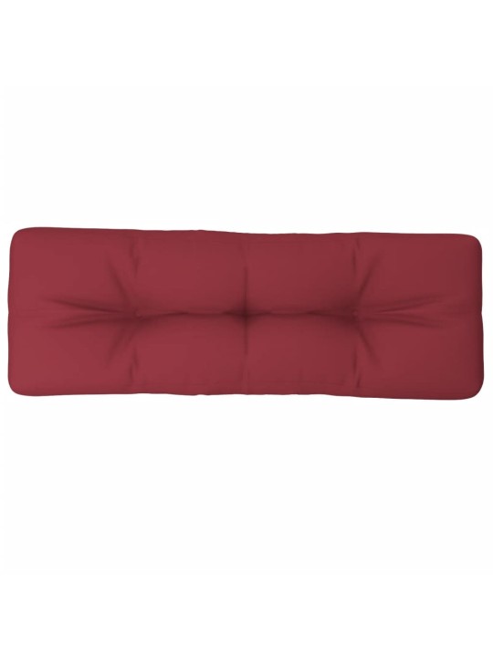 Poduška na palety vínová 120 x 40 x 12 cm textil