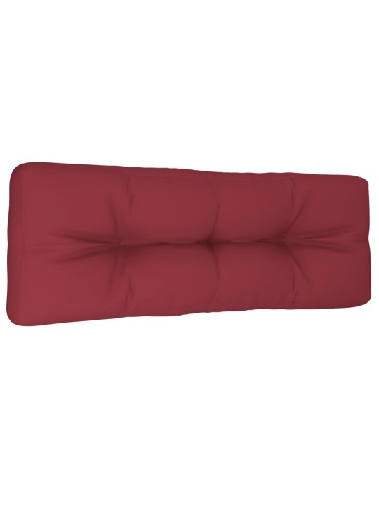 Poduška na palety vínová 120 x 40 x 12 cm textil