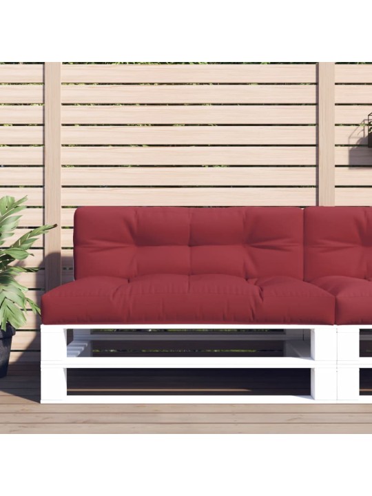 Poduška na palety vínová 120 x 40 x 12 cm textil