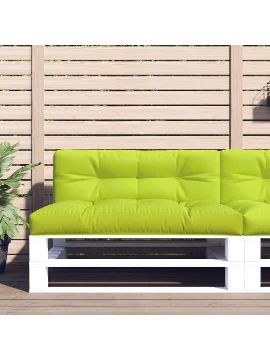Poduška na palety jasně zelená 120 x 40 x 12 cm textil