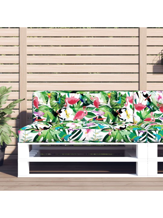 Poduška na palety vícebarevná 120 x 40 x 12 cm textil
