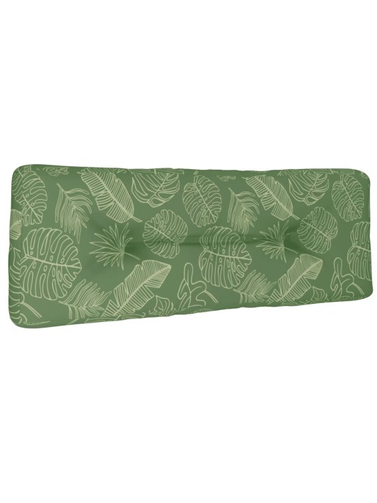 Poduška na palety vzor listů 120 x 40 x 12 cm textil