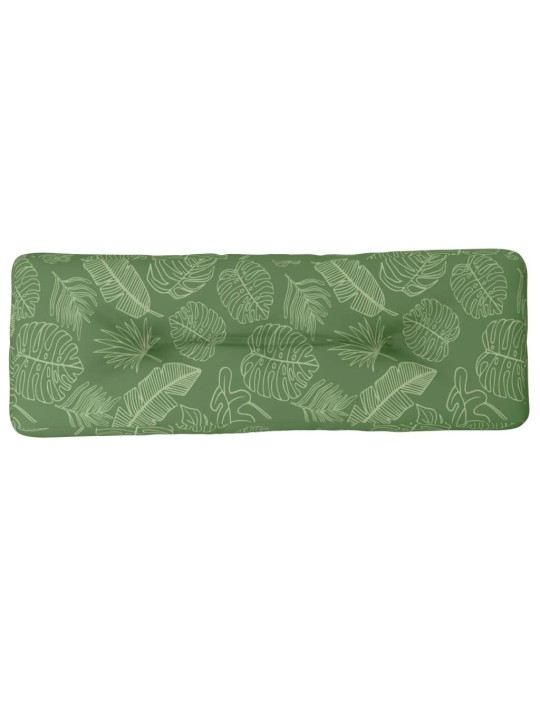 Poduška na palety vzor listů 120 x 40 x 12 cm textil