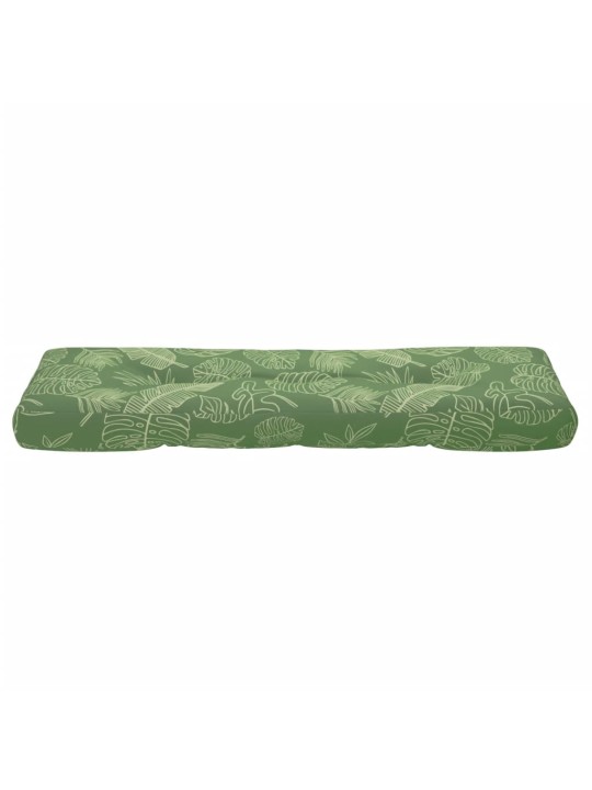 Poduška na palety vzor listů 120 x 40 x 12 cm textil
