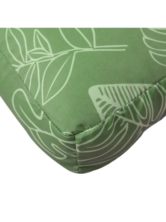 Poduška na palety vzor listů 120 x 40 x 12 cm textil