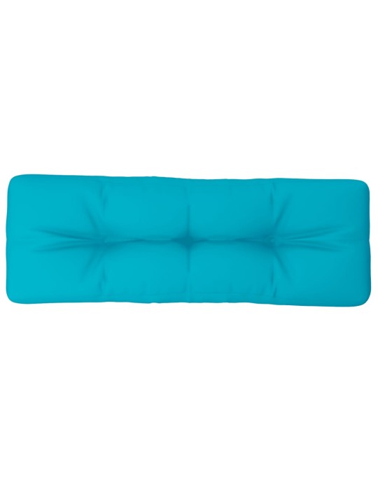 Poduška na palety tyrkysová 120 x 40 x 12 cm textil