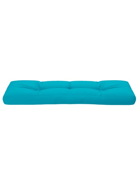 Poduška na palety tyrkysová 120 x 40 x 12 cm textil
