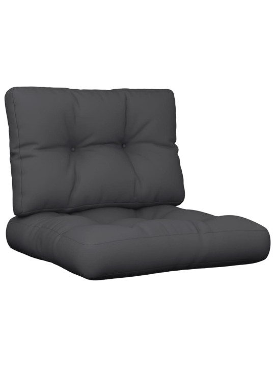 Podušky na palety 2 ks černé textil