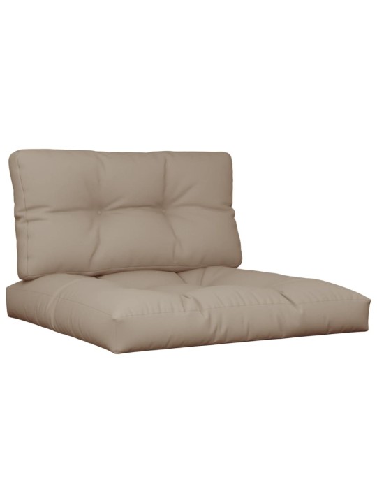 Podušky na palety 2 ks taupe textil