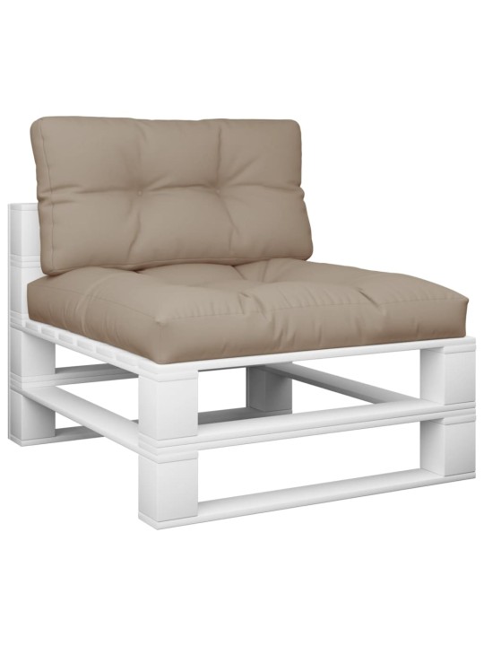 Podušky na palety 2 ks taupe textil