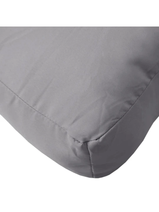 Podušky na palety 2 ks šedé textil