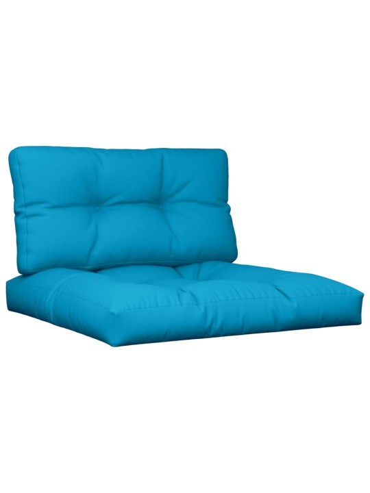 Podušky na palety 2 ks modré textil