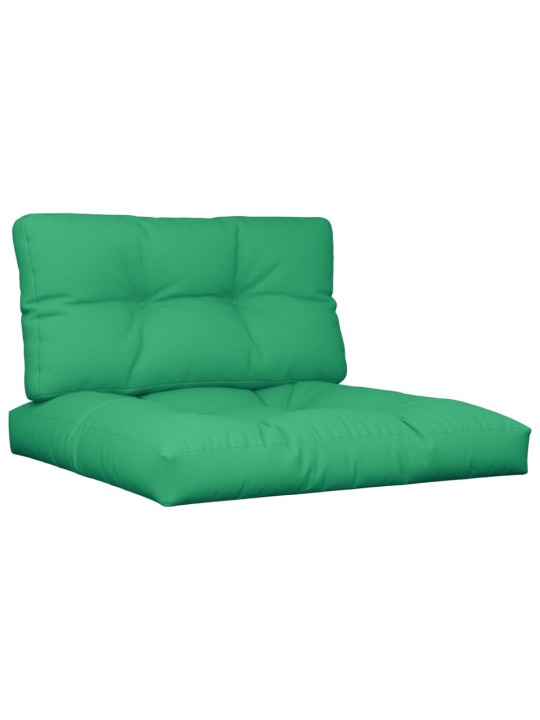 Podušky na palety 2 ks zelené textil