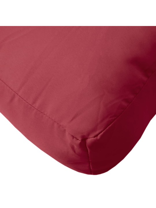 Podušky na palety 2 ks vínové textil