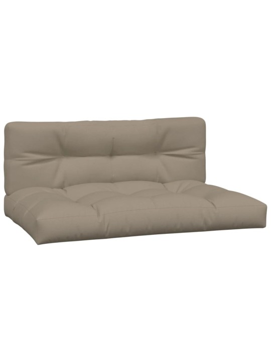 Podušky na palety 2 ks taupe textil