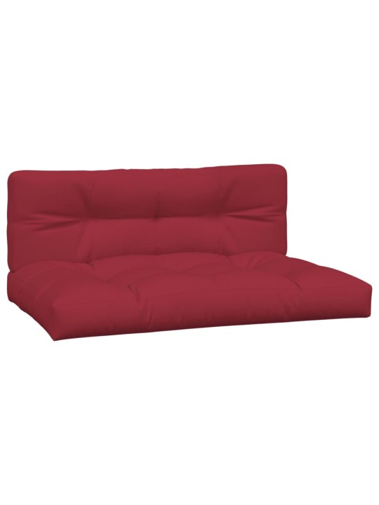 Podušky na palety 2 ks vínové textil