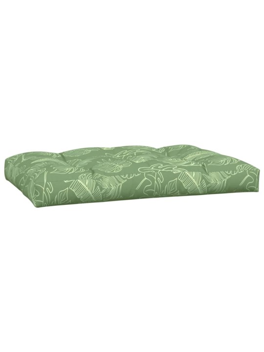 Podušky na palety 5 ks vzor listů textil