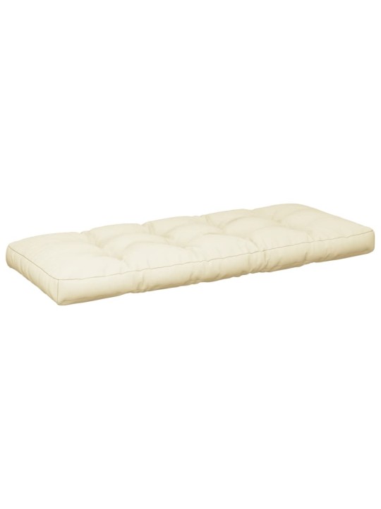 Podušky na palety 2 ks krémové textil