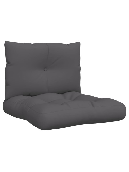 Podušky na palety 2 ks antracitové textil